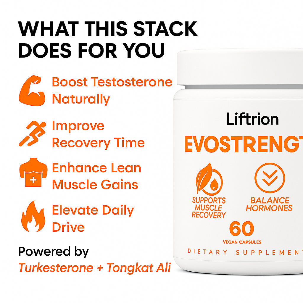 EvoStrength Turkesterone - Testosterone Capsules